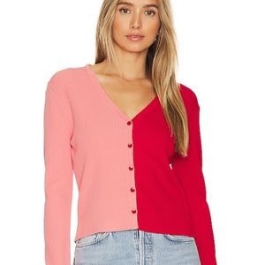 Steve Madden Pheobe Cardigan Pink & Red